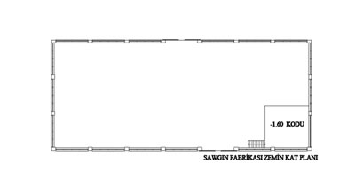 <strong>Plan  9.</strong> Sawgın Fabrikası Planı</p>